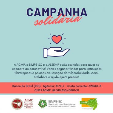 Campanha de solidariedade ACMP, ASSEMP e SIMPE – COVID-19