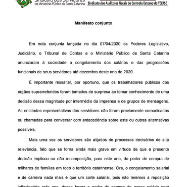 Nota Conjunta – SIMPE e SINDICONTAS-SC