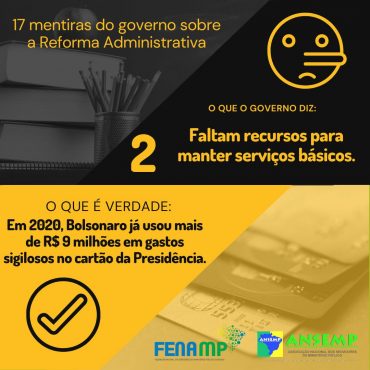 2. Mentira do governo sobre a Reforma Administrativa