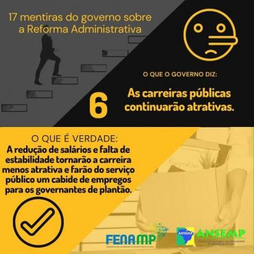 6. Mentira do governo sobre a Reforma Administrativa