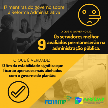 9. Mentira do governo sobre a Reforma Administrativa