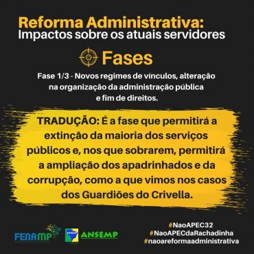 Reforma Administrativa: Impactos sobre os atuais servidores – Fase 1/3