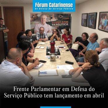 Plenarinho da Alesc recebe lançamento da Frente Parlamentar em abril